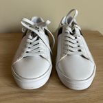 Pony Women's 8 White Black Faux Leather Low Top Lace Photo 1