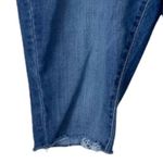 Levi's Levi’s Women's Mid Rise Skinny Cut Off Raw Hem Long Medium Wash Shorts Size 20 Photo 4