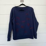 J.Crew  Women’s XL Navy Oui Sweatshirt Photo 0