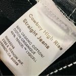 Reformation Cowboy High Rise Straight Jeans Black Photo 9