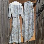 Night Gown Peignoir Vintage Barbizon 2 Piece Set Floral Satin S/M Pink Size M Photo 6