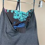 Lululemon Size 8 Roll Out Tank Heathered Black Petal Pop Yoga Flowy Boho Floral Photo 5