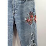 Citizens of Humanity Cara High Rise Crop Floral Embroidered Boho Jean Size 28 Photo 2