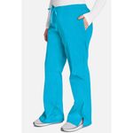 Authentic Cherokee Workwear Cherokee Workwear Set Womens XS Flare Pant and Round Neck Top Scrubs Drawstring Photo 15