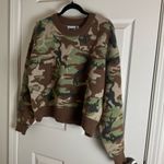 Daisy Street Green and Brown Camouflage Sweater size X-Large Photo 1