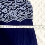 Club Monaco NWT  Xael Navy Blue Lace Silk Party Evening Going Out Slip Dress 2 Photo 6
