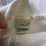 L.L.Bean  Lightweight 1/4 Zip Fleece Pullover Sweatshirt Size XL Cream Ivory Photo 4