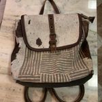 Myra Bags Myra bag. Backpack purse. Hair on and knitted. Photo 0