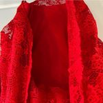 Material Girl bright red lace cold shoulder dress size XL Photo 8