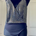 SheIn  Shiny Plunge Bodysuit Sleeveless  Photo 0