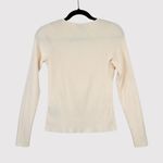Rag and Bone  Womens Top Beige Asher Ribbed Knit Square Neck Stretch Y2K Medium Photo 2