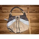 Guess VTG  Y2K Big G Logo Baguette Canvas Monogram AOP Faux Croc Leather Purse Photo 4