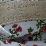 Cut N Paste Free People Small Beige Leather Purse‎ Bag With Fringe Crossbody Photo 6