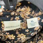 Westbound  Womens XL Button Down Top Floral Dark Academia Boho Cottagecore Mature Photo 4