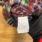 American Eagle Womens Smocked Cropped Top Tartan Plaid Size L New Photo 3