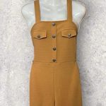 Derek Heart Womens Size Small Sleeveless Square Neck Jumpsuit Burnt Orange Photo 3
