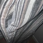 ECI  New York Linen Blend Cap Sleeve Striped Jumpsuit NWT Size Medium Photo 3