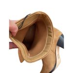 Forever 21 Tan Pointed Toe Ankle Boots Size 10 Faux Suede Cone Heels New Booties Photo 5