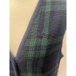 Charter Club Vintage  Preppy Plaid Knit Vest L Green Navy Photo 6