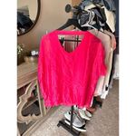 Sugar Babe NWT Hot Pink Sheer Blouse Short Sleeve Women’s Size Small Photo 4