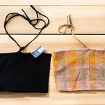 Universal Threads BUNDLE Black and multicolored halter Tie Front Top Photo 0