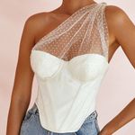 House Of CB Kim White Tulle Corset Photo 0