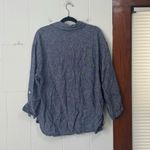 Jones New York Jones‎ New York blue linen button down shirt lagenlook XL Photo 3