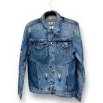 BLANK NYC NWT  x Free People Pub Crawl Jacket S Western Embroidered Patchwork Boho Photo 2