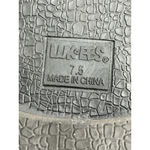 Womans Lukees Knee Length Riding Boots 7.5 Gray Side Zip Photo 8