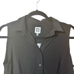 Anne Klein Black Sleeveless Blouse Sz Small Photo 2