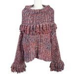 Free People  FP One Kinsley Fringe Cowlneck Sweater Size Small NEW Photo 4