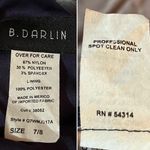 B Darlin  Sparkly Fit and Flare Lace Cocktail Dress Halter Neck Navy Blue 7/8 Photo 8