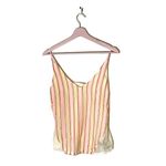 J Brand ‎ metallic silk blend spaghetti straps tank top camisole Small Photo 2