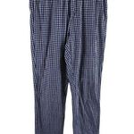 John Galt California Blue White Checkered Elastic Waist Cotton Cropped Pants S Photo 0