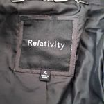 Relativity  XL Women's Double-Breasted Gray Coat Photo 12