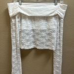 Edikted  White Off-The-Shoulder Long Sleeve Going Out Top  Photo 0