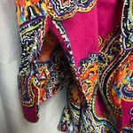 Ralph Lauren , 2X, orange, pink, purple, blue paisley, button up shirt, soft Photo 2