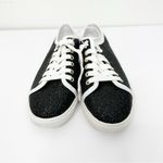 Jack Rogers NWT | Women's Low Top Lia Black Glitter Sneakers Shoes Sz. 7 Photo 2