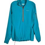 Marmot Women's Aqua Blue Neon Orange Half Zip Pullover Athletic Sweatshirt Large Photo 0
