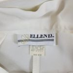 Vintage‎ Ellen D Womens Pants 9/10 White Pleated Belted Tapered Ankle Career Photo 6
