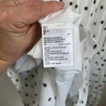 On 34th Polka Dot V Neck Flutter Sleeve Mini Dress Pockets Cottagecore Sz S White Photo 4