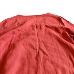 Bryn Walker  100% Linen Flowy Asymmetrical Cut Mini Dress 3/4 Sleeves Sz Medium Photo 7