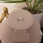 Sterling Silver SIZE 9 925  Crown Champagne Cubic Zirconia Ring Photo 3