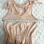 Aerie  Peach Orange Soft Knit Tie Dye Tassel Sleeveless Loungewear Romper XS Photo 6