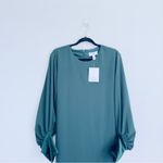 Belle Badgley Mischka  Green‎ Size 14 Holly Hunter Green Dress Velvet Cuff… Photo 3