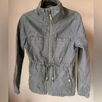 Old Navy  Cinch Waist Faded Navy Utility Zip Up Jacket XS Photo 0