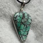 Turquoise Natural Pendant Necklace Green Photo 6