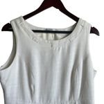 Liz Claiborne Women Shift Dress 12 Ivory Gold Tone Chain Waist Career Cocktail Photo 11