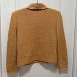 St. John  Collection size 2 the Ultima Zip Jacket Cardigan Tan White Collared Photo 9