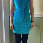 Velvet star celestial strapless dress Blue Photo 0